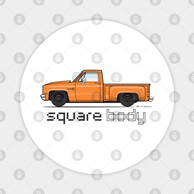 Orange Truck Magnet by JRCustoms44